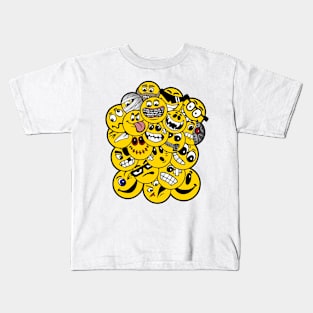 Bunch of Smileys Kids T-Shirt